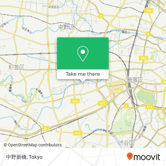 中野新橋 map