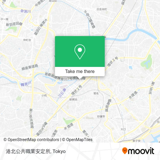 港北公共職業安定所 map