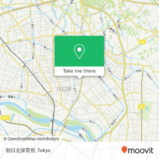 朝日北保育所 map