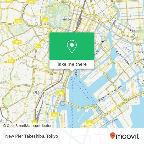 New Pier Takeshiba map