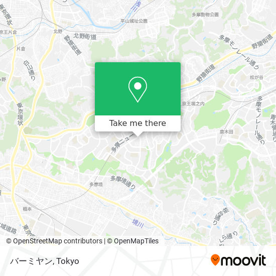 How To Get To バーミヤン In 八王子市 By Bus Or Metro Moovit