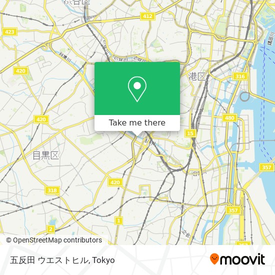 五反田 ウエストヒル map