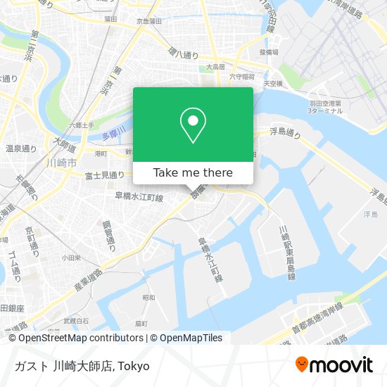 ガスト 川崎大師店 map