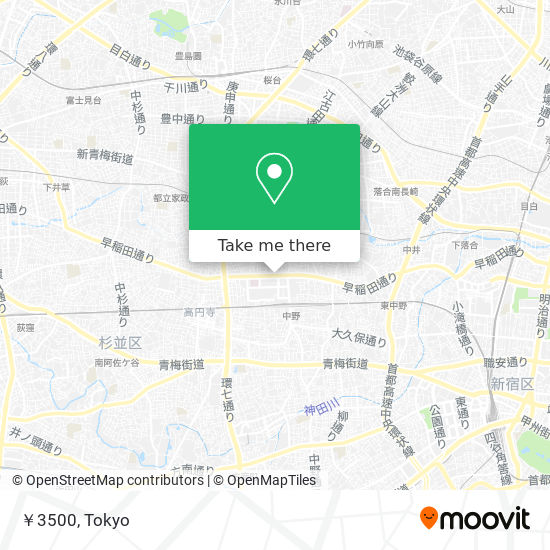 ￥3500 map