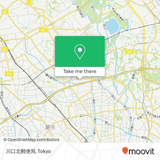 川口北郵便局 map