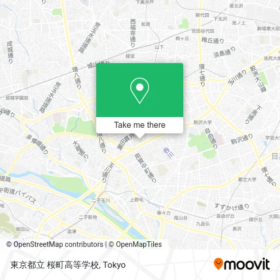 東京都立 桜町高等学校 map