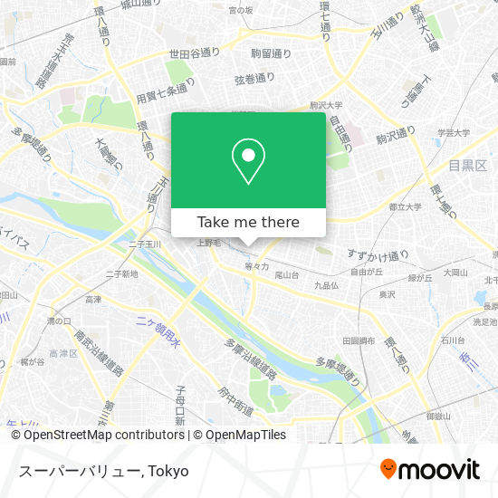 スーパーバリュー map