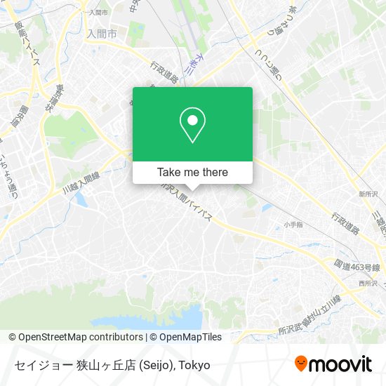 セイジョー 狭山ヶ丘店 (Seijo) map