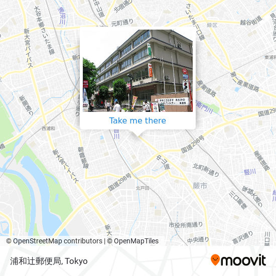 浦和辻郵便局 map