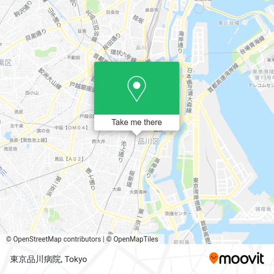 東京品川病院 map