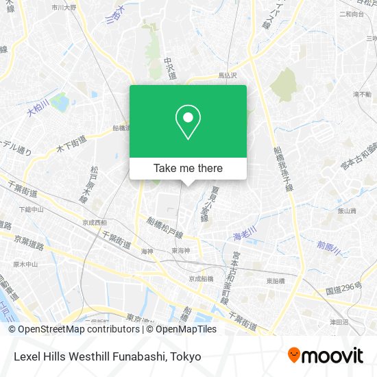 Lexel Hills Westhill Funabashi map