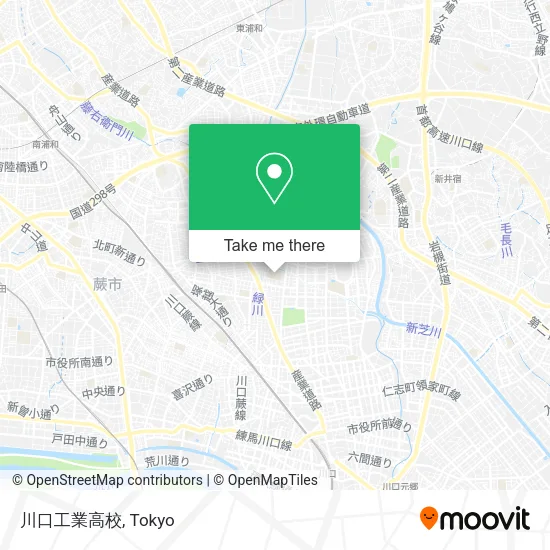 川口工業高校 map