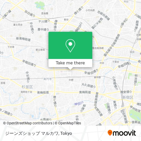 ジーンズショップ マルカワ map
