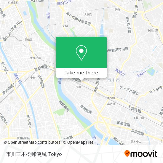 市川三本松郵便局 map