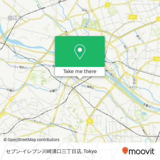 セブン-イレブン川崎溝口三丁目店 map