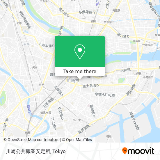 川崎公共職業安定所 map