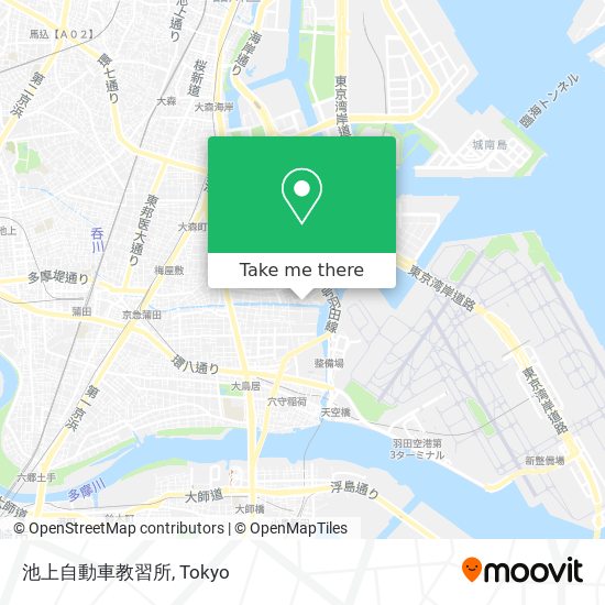 池上自動車教習所 map