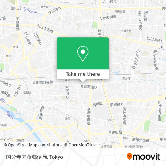 国分寺内藤郵便局 map