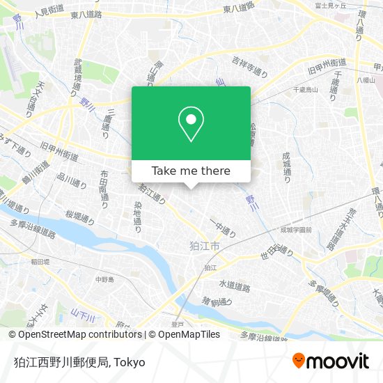 狛江西野川郵便局 map