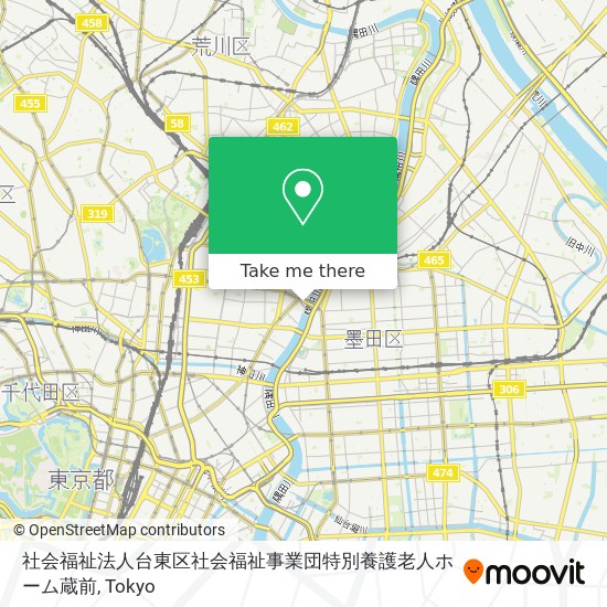 社会福祉法人台東区社会福祉事業団特別養護老人ホーム蔵前 map