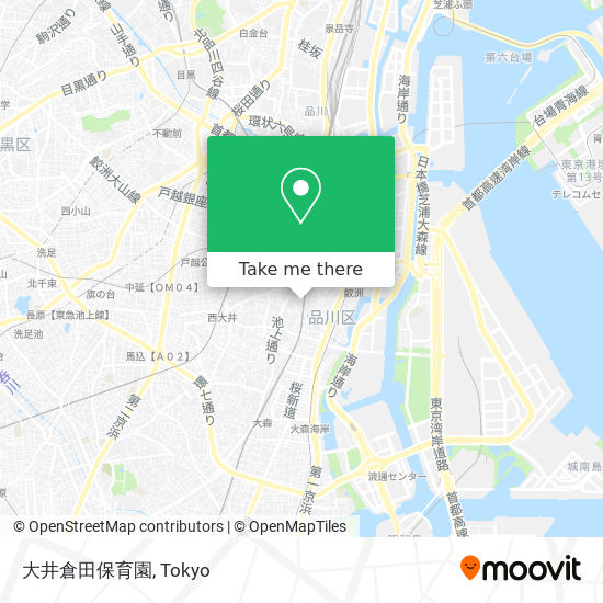 大井倉田保育園 map