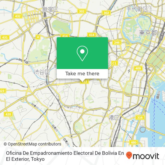 Oficina De Empadronamiento Electoral De Bolivia En El Exterior map