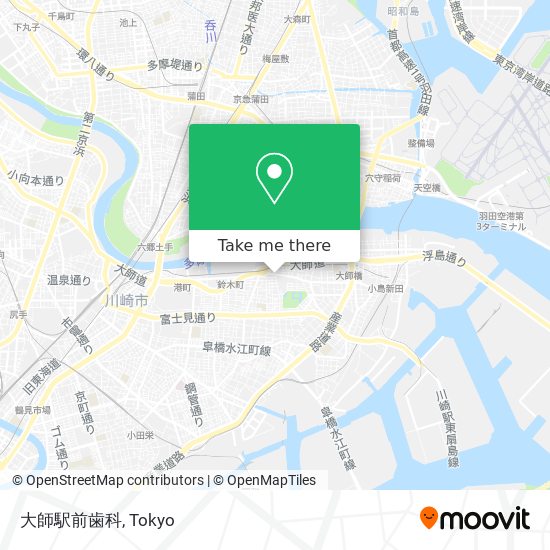 大師駅前歯科 map