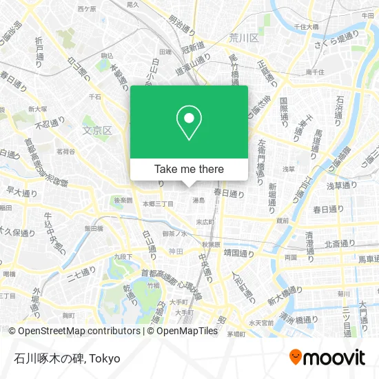 石川啄木の碑 map