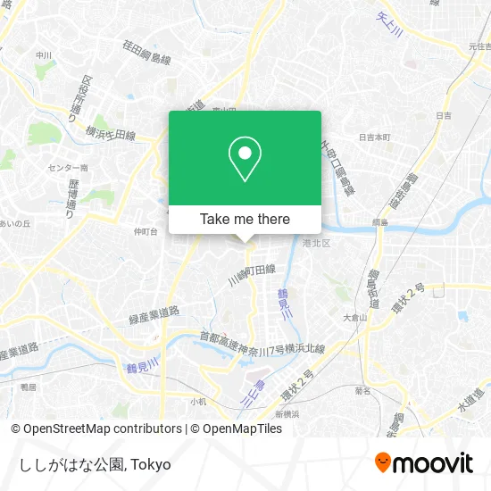 ししがはな公園 map