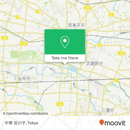 中華 笹の子 map