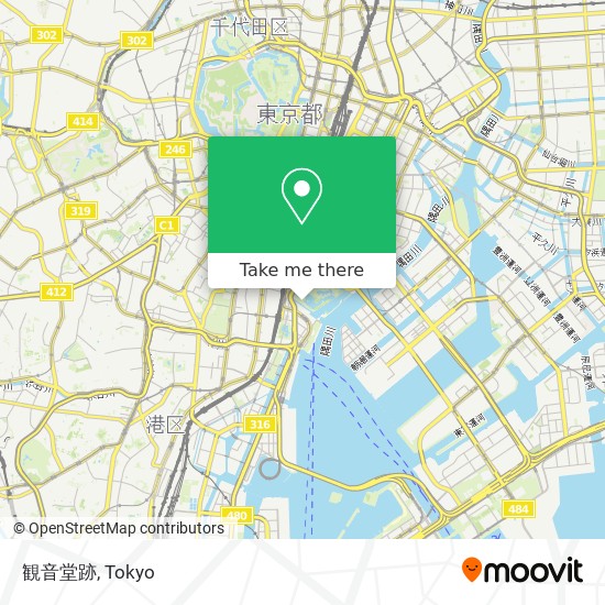 観音堂跡 map
