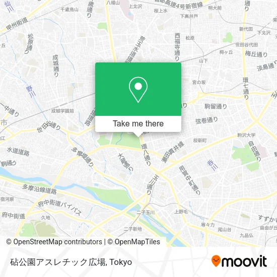 砧公園アスレチック広場 map