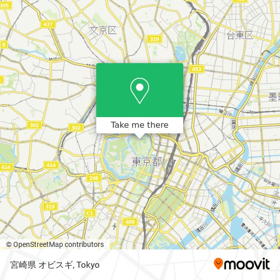 宮崎県 オビスギ map