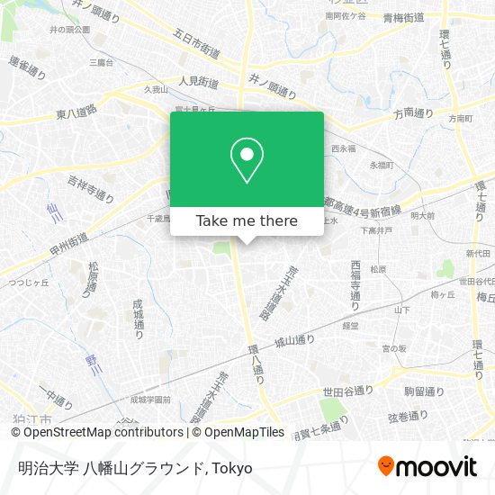 明治大学 八幡山グラウンド map