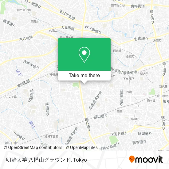 明治大学 八幡山グラウンド map
