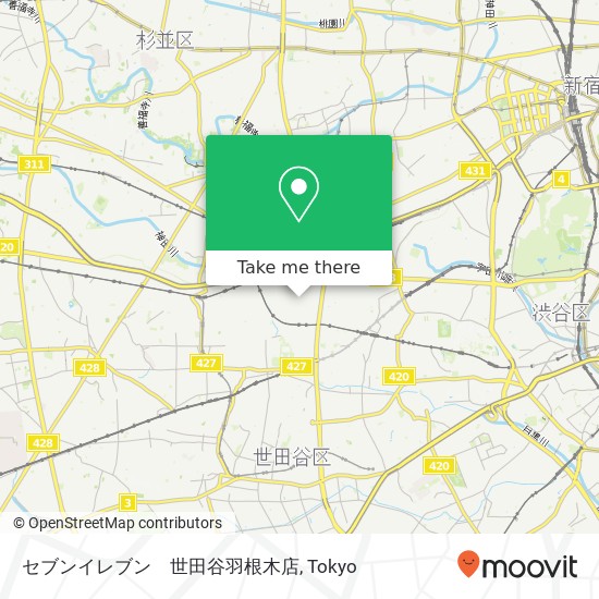 セブンイレブン　世田谷羽根木店 map