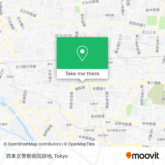 西東京警察病院跡地 map