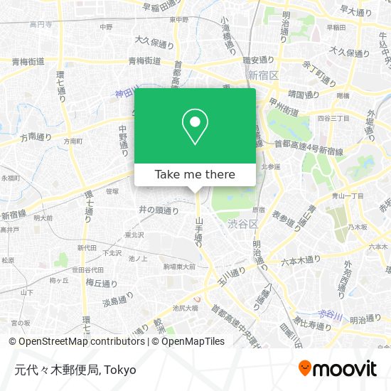 元代々木郵便局 map