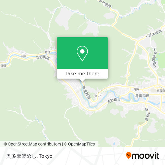 奥多摩釜めし map