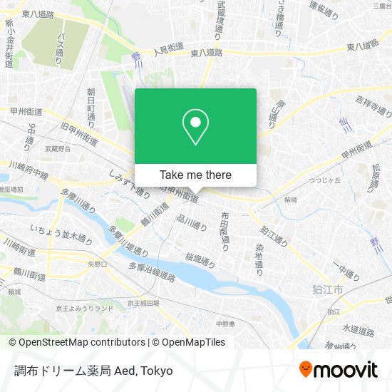 調布ドリーム薬局 Aed map