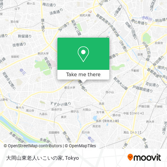 大岡山東老人いこいの家 map