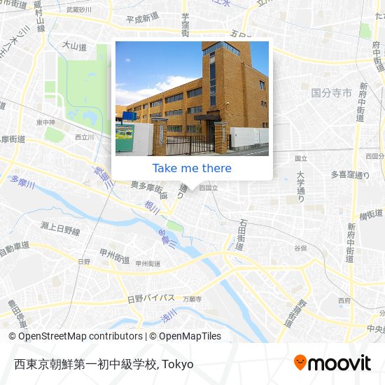西東京朝鮮第一初中級学校 map