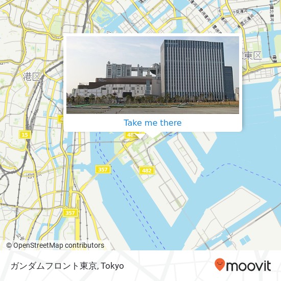 ガンダムフロント東京 map