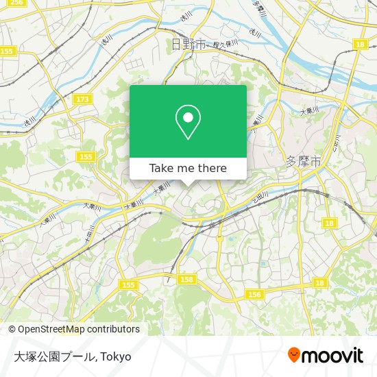 大塚公園プール map
