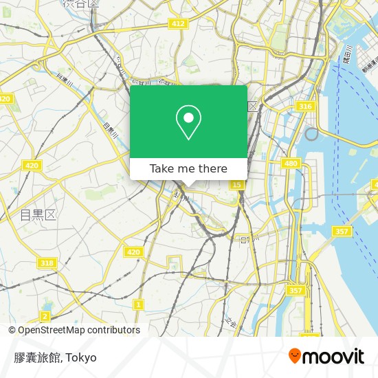 膠囊旅館 map