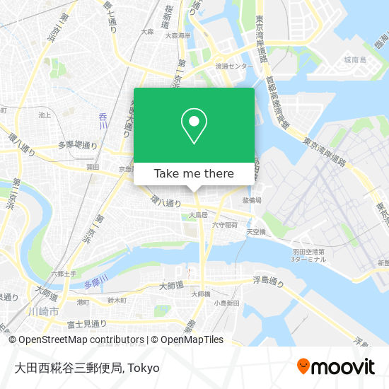 大田西糀谷三郵便局 map