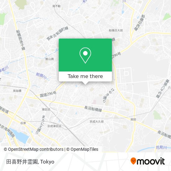 田喜野井霊園 map