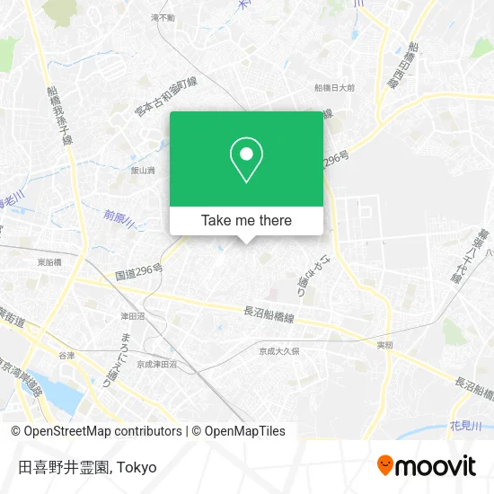 田喜野井霊園 map