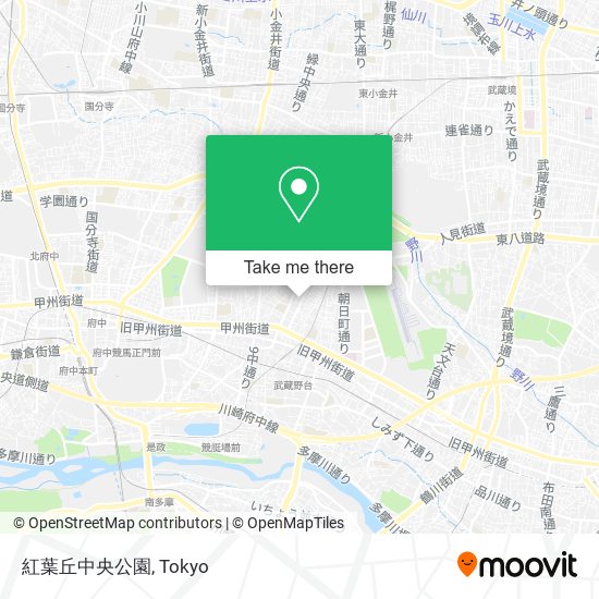 紅葉丘中央公園 map