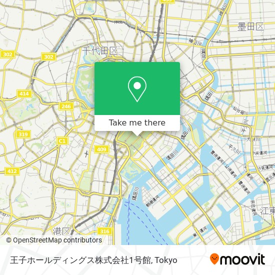 王子ホールディングス株式会社1号館 map